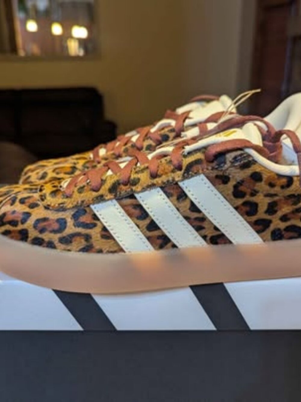 Adidas VL Court real cow fur youth 5.5 - New in Box